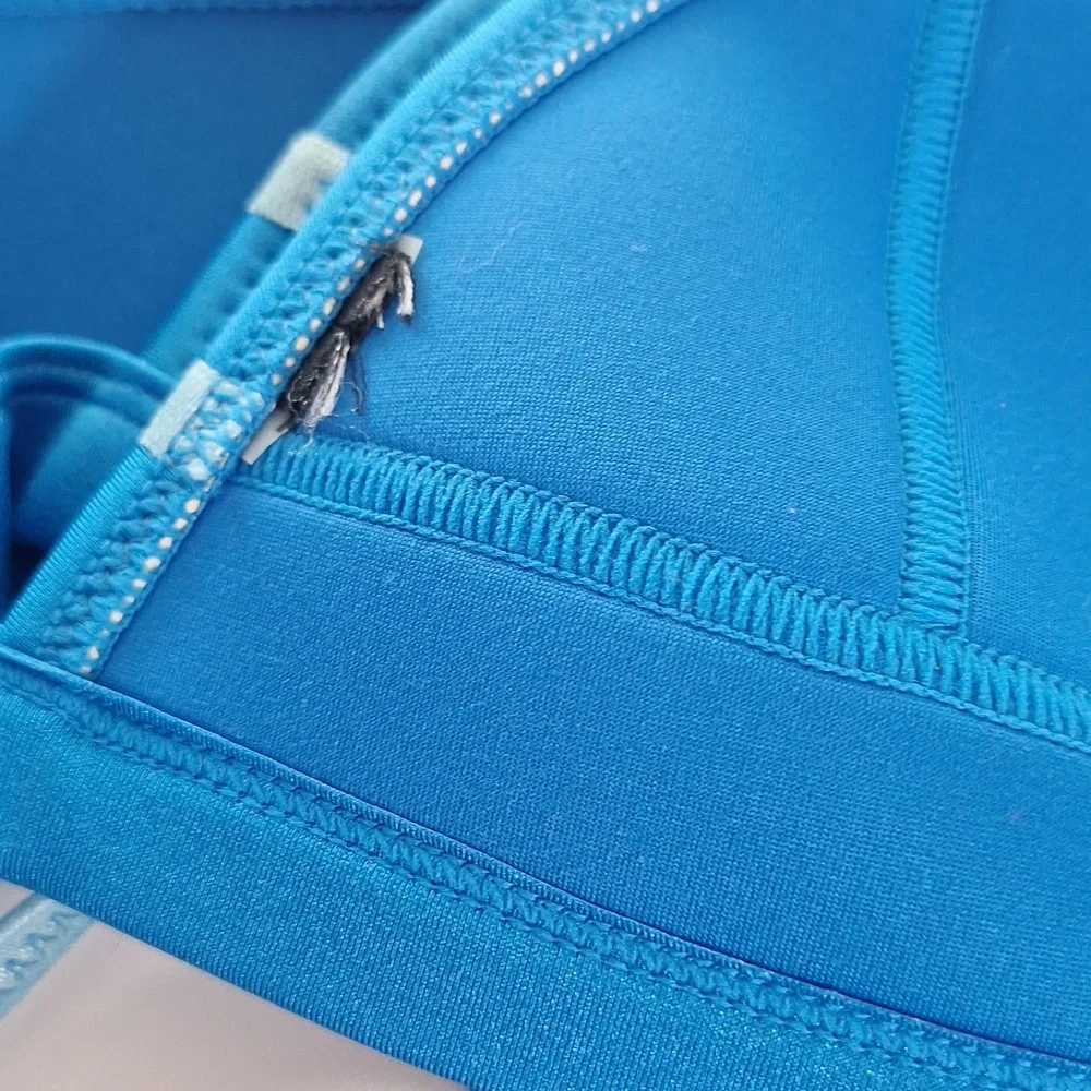 Triangl Swimwear Blue Swim Bikini Set Cinchbag Neoprene
